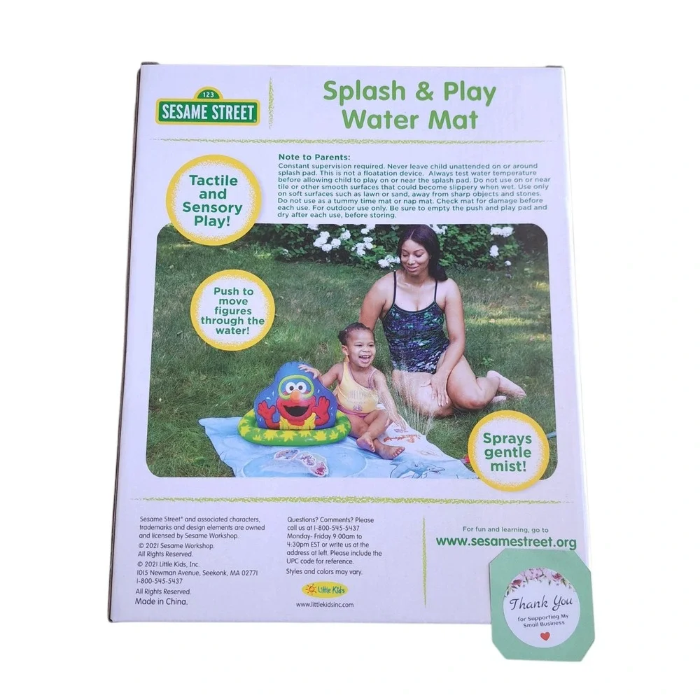 Little Kids Sesame Street Elmo Splash & Play Water Mat 18+‎ Months